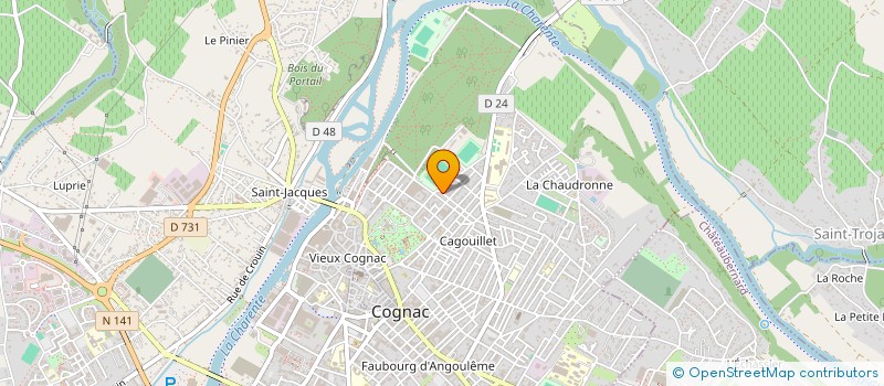 localisation de l'entreprise ABYLEM à COGNAC
