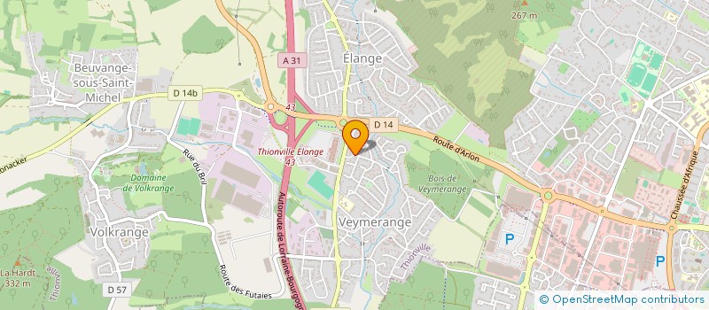localisation de l'entreprise ABYM à THIONVILLE