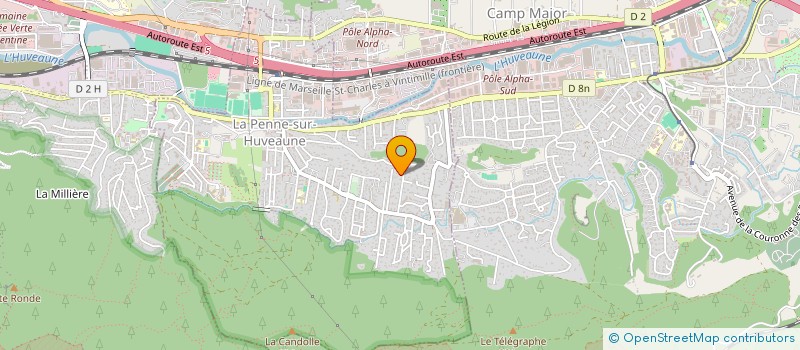 localisation de l'entreprise ABYSS  LA PENNE-SUR-HUVEAUNE