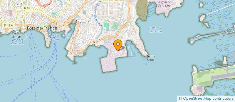 localisation de l'entreprise ABYSS DISTRIBUTION à FORT DE FRANCE