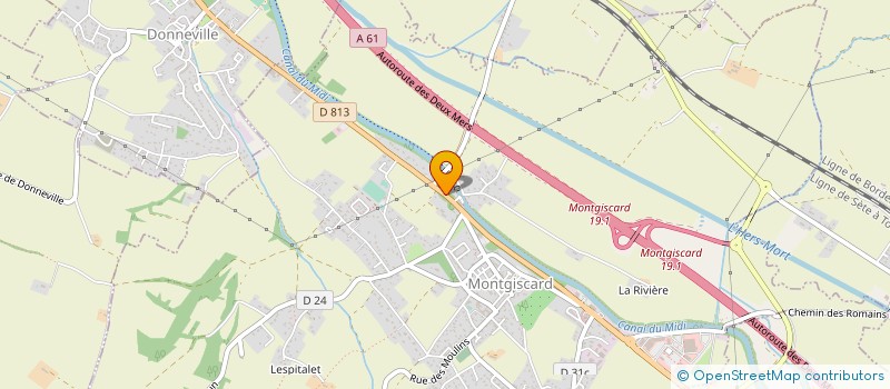 localisation de l'entreprise ABYSS PISCINES  MONTGISCARD