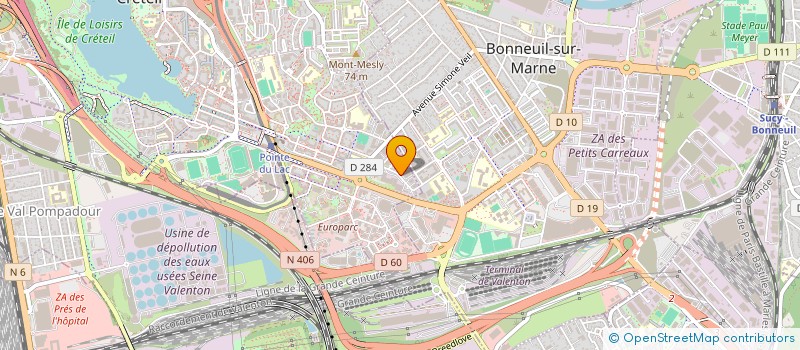 localisation de l'entreprise ABYSSE  CRETEIL