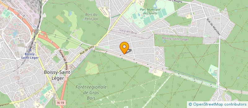 localisation de l'entreprise ABYSSE à BOISSY-SAINT-LEGER