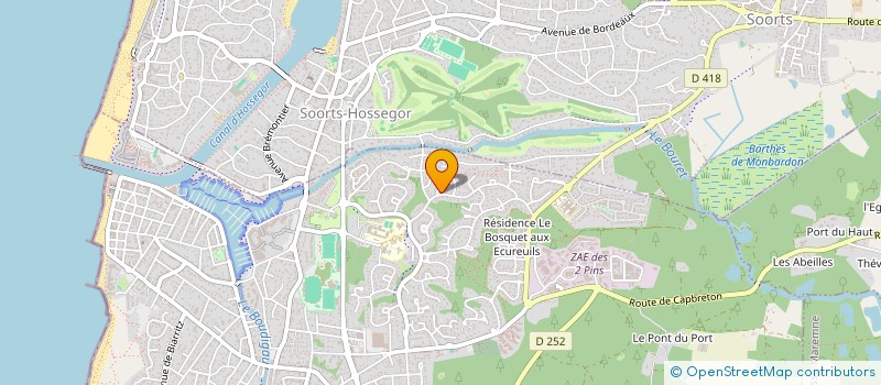 localisation de l'entreprise ABYSSEES  CAPBRETON