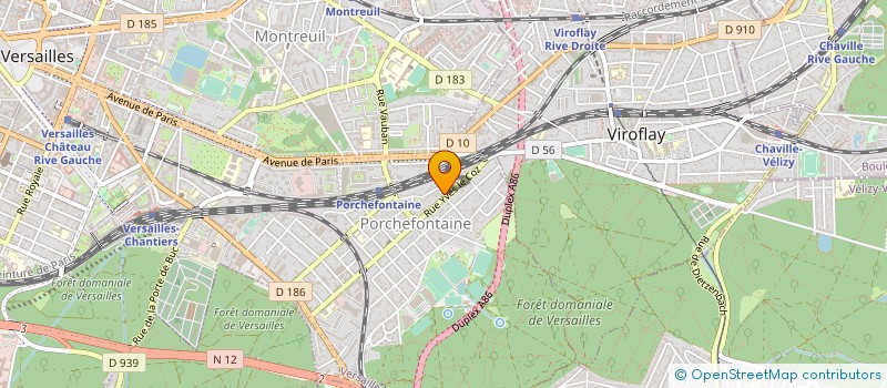 localisation de l'entreprise ABYSSES à VERSAILLES