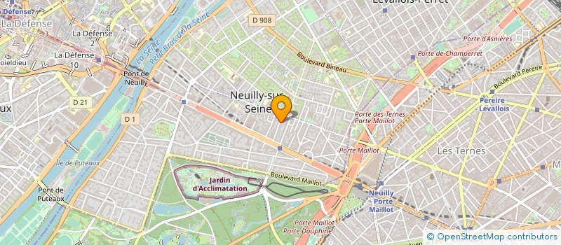 localisation de l'entreprise ABYSSIUM à NEUILLY-SUR-SEINE
