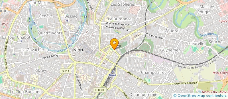 localisation de l'entreprise ABYTUS à NIORT