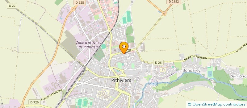 localisation de l'entreprise ABYZ-TAXI à PITHIVIERS