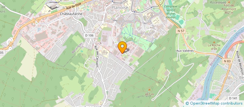 localisation de l'entreprise ABZ PROD  BESANCON