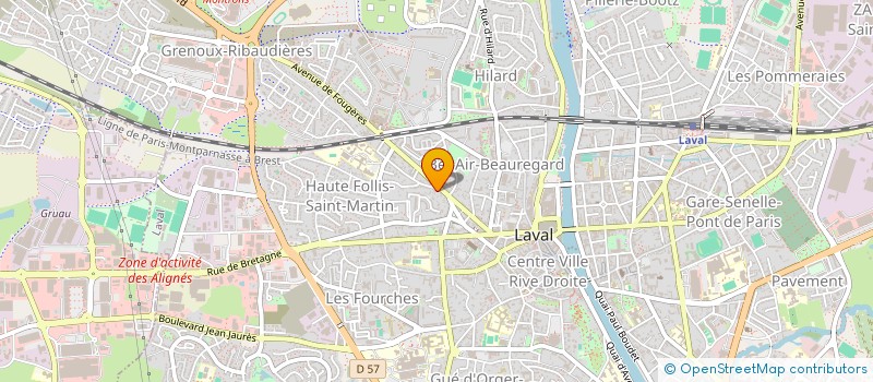 localisation de l'entreprise ABZ-TRANSPORT à LAVAL