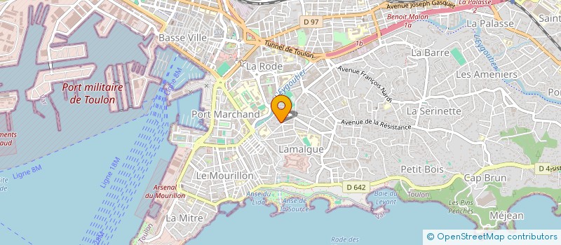 localisation de l'entreprise ABZH  TOULON