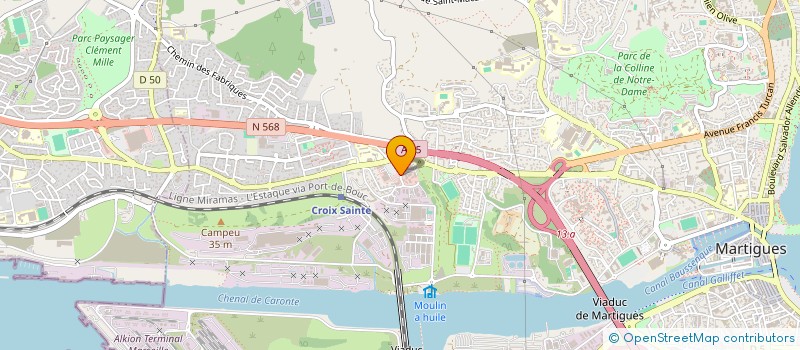localisation de l'entreprise AC 13500 à MARTIGUES