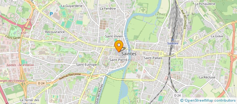 localisation de l'entreprise AC 17 à SAINTES