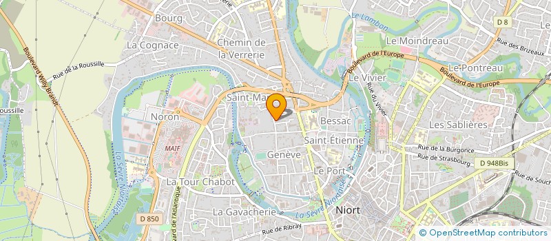 localisation de l'entreprise AC-1974 à NIORT