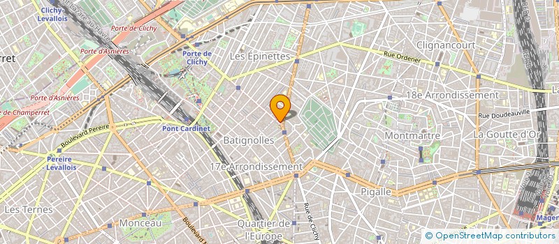 localisation de l'entreprise AC 2000 CLICHY à PARIS
