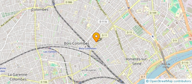 localisation de l'entreprise AC 2F à BOIS-COLOMBES