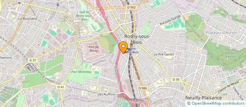 localisation de l'entreprise AC à ROSNY-SOUS-BOIS