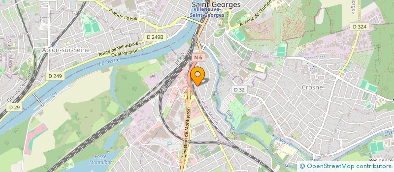 localisation de l'entreprise AC  VILLENEUVE-SAINT-GEORGES