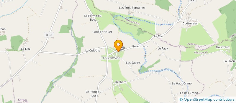 localisation de l'entreprise AC  SAINT-GERAND-CROIXANVEC