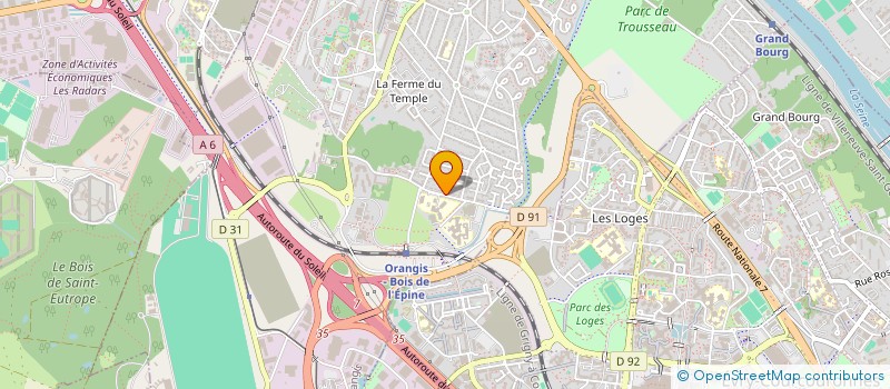 localisation de l'entreprise AC & AF  RIS-ORANGIS