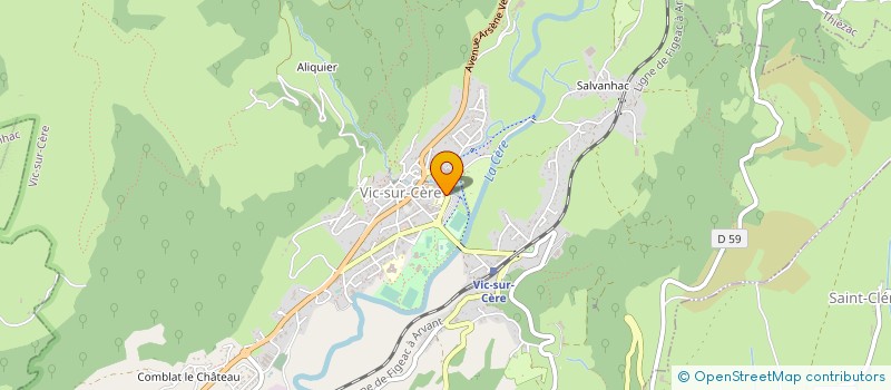 localisation de l'entreprise AC ANIMATION à VIC-SUR-CERE