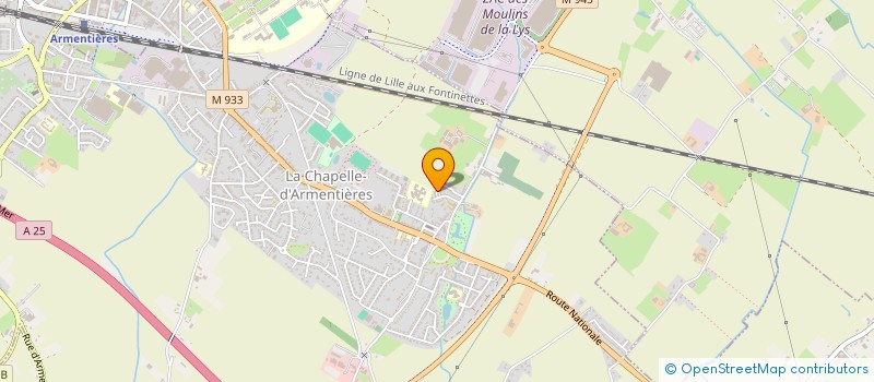 localisation de l'entreprise AC ARMENTIERES ET ENVIRONS à LA CHAPELLE-D'ARMENTIERES