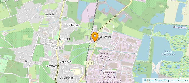 localisation de l'entreprise AC AUTO 33 à BLANQUEFORT