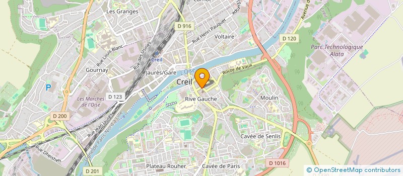 localisation de l'entreprise AC AUTO  CREIL