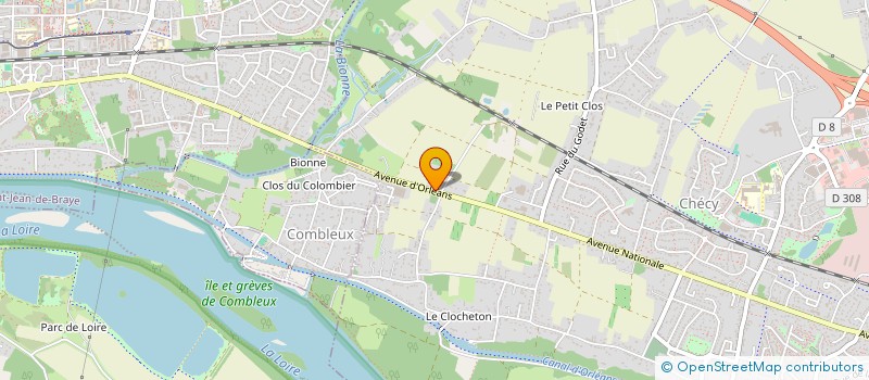 localisation de l'entreprise AC AUTO-CONTROLE à CHECY