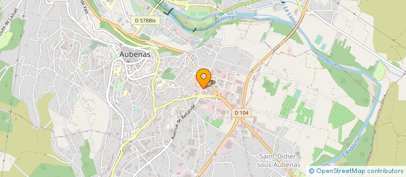 localisation de l'entreprise AC AUTOMOBILES à AUBENAS