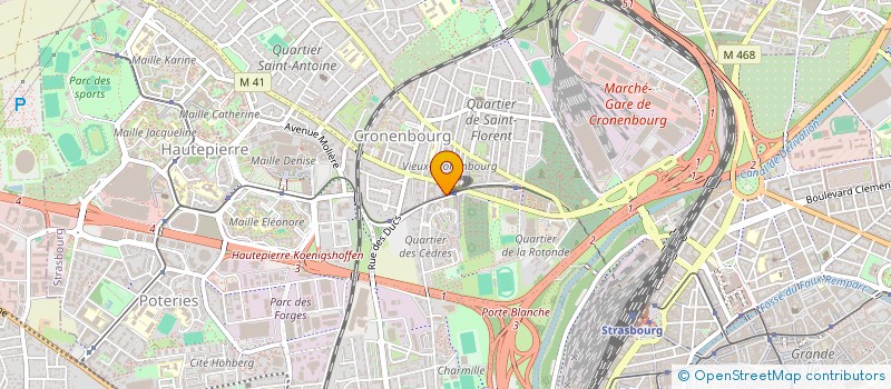 localisation de l'entreprise AC AUTOS à STRASBOURG