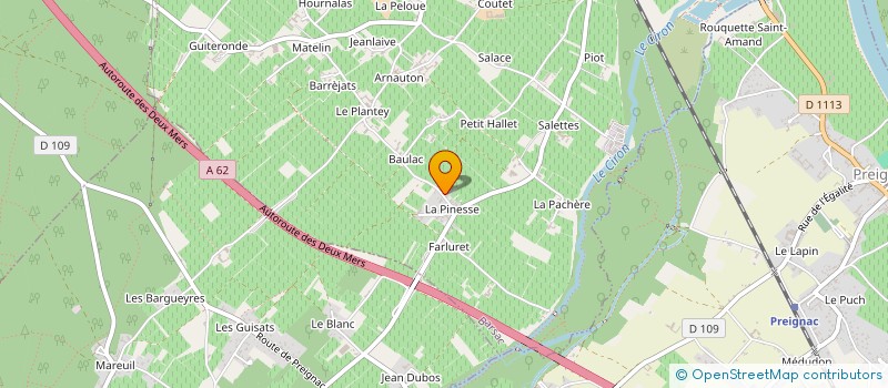 localisation de l'entreprise AC BAT à BARSAC