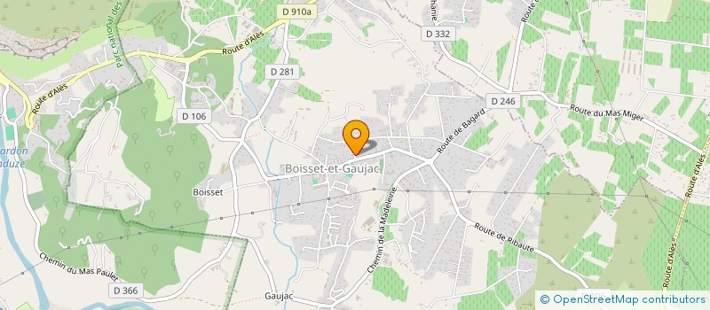 localisation de l'entreprise AC BC  BOISSET-ET-GAUJAC