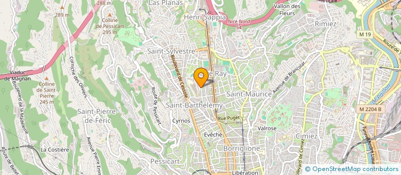 localisation de l'entreprise AC BELETTES à NICE