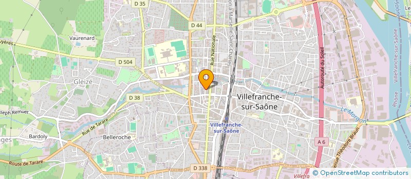 localisation de l'entreprise AC BELLE COIFFURE à VILLEFRANCHE-SUR-SAONE
