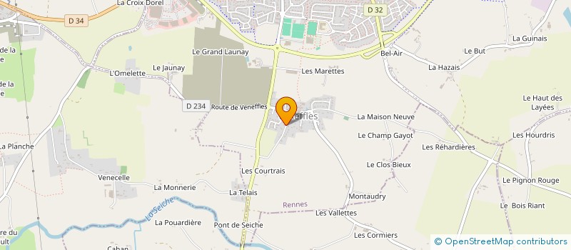 localisation de l'entreprise AC BLUTEAUX  CHATEAUGIRON