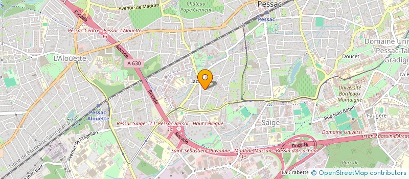 localisation de l'entreprise AC BRUNO FAUX  PESSAC