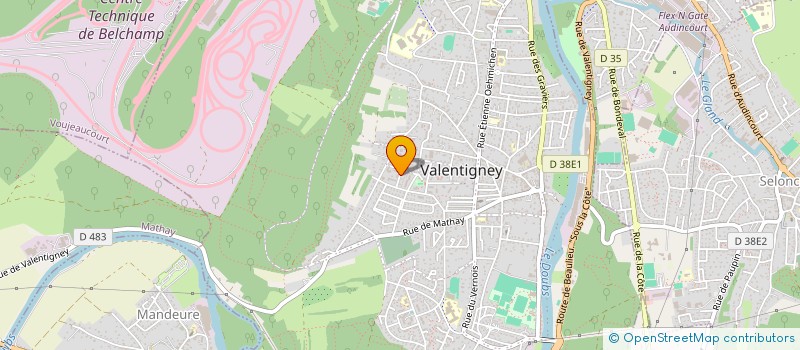 localisation de l'entreprise AC CABANE  VALENTIGNEY