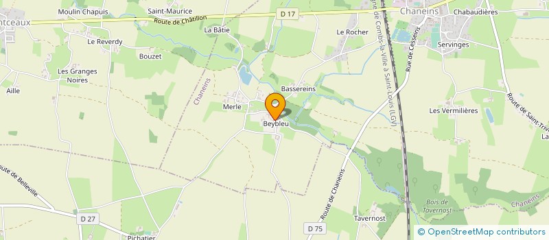 localisation de l'entreprise AC CARRELAGE à CHANEINS