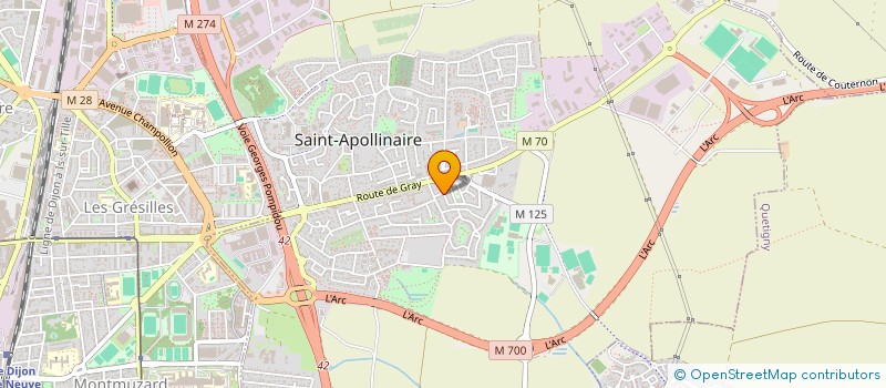 localisation de l'entreprise AC CHAMBIN à SAINT-APOLLINAIRE