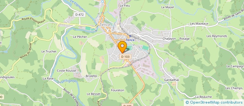 localisation de l'entreprise AC COIFFURE  TENCE