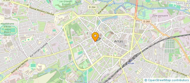 localisation de l'entreprise AC COMM à ARRAS
