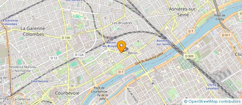 localisation de l'entreprise AC CONSULTING à COURBEVOIE