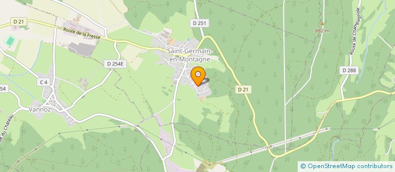 localisation de l'entreprise AC CONSULTING  SAINT-GERMAIN-EN-MONTAGNE