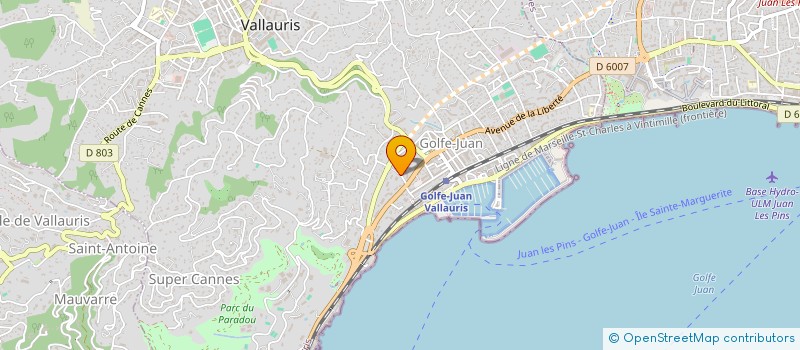 localisation de l'entreprise AC CONSULTINGS  VALLAURIS