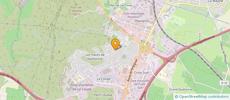 localisation de l'entreprise AC'CORPS & A VOIX  NARBONNE