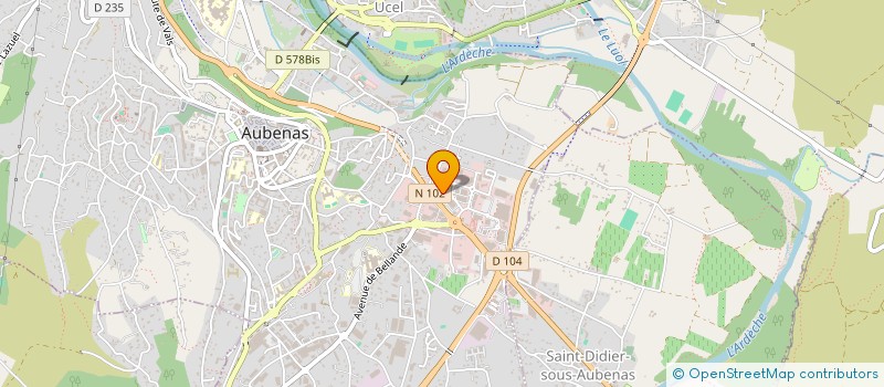 localisation de l'entreprise AC COUTURE à AUBENAS