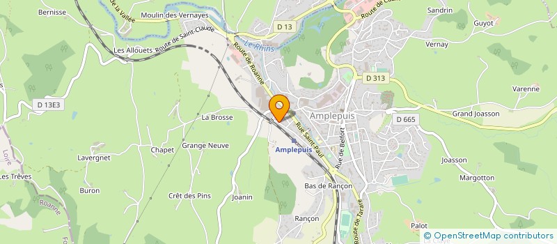 localisation de l'entreprise AC CREATIONS  AMPLEPUIS