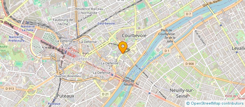 localisation de l'entreprise AC CV 04 à COURBEVOIE