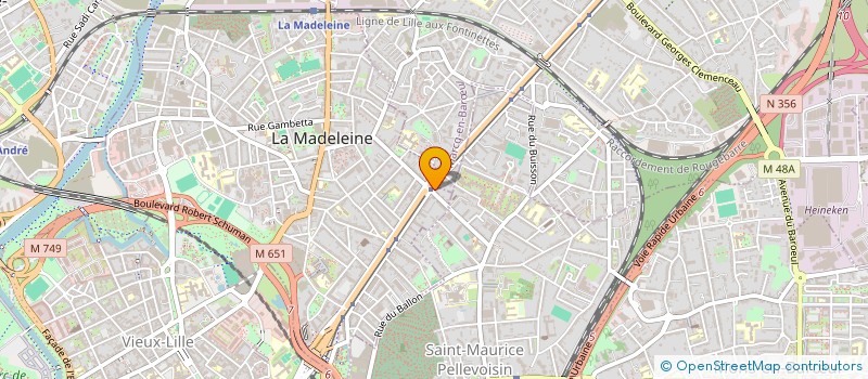 localisation de l'entreprise AC DEVELOPPEMENT SARL à LA MADELEINE